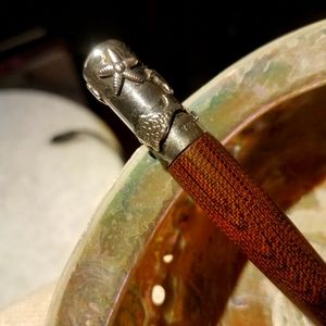 Sterling Silver & Exotic Wood Cigarette Holder. Vintage